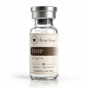 DSIP 10 mg research peptide vial, USA-made, research use only