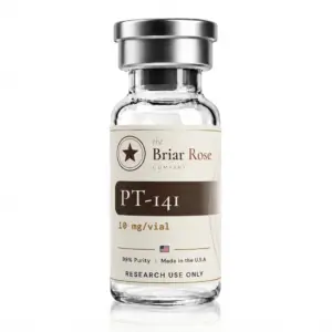 PT-141 10 mg research peptide vial, USA-made, research use only