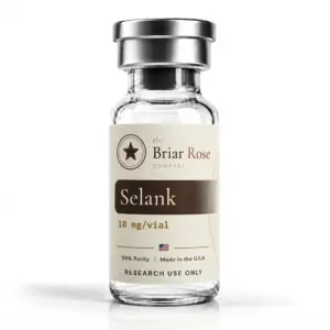 Selank 10 mg research peptide vial, USA-made, research use only