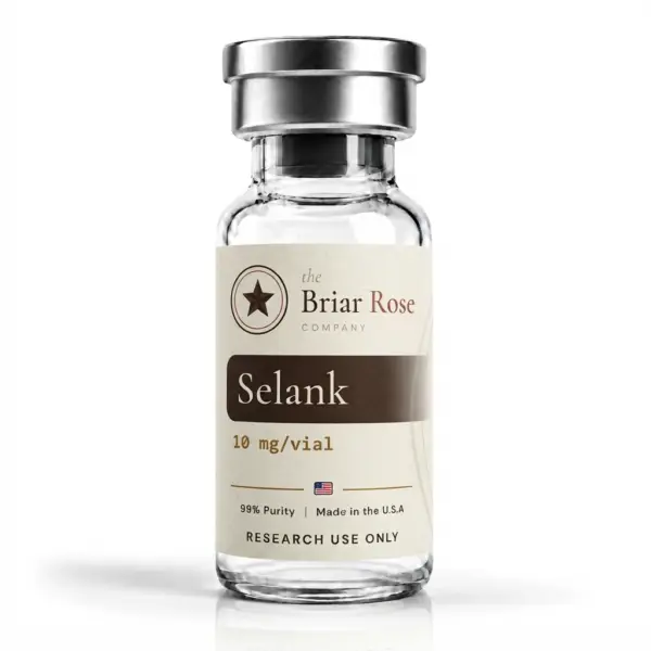Selank 10 mg research peptide vial, USA-made, research use only