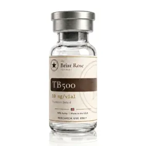 Thymosin Beta 4 / TB500 10 mg research peptide vial, USA-made, research use only